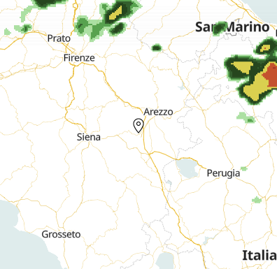 Weather today Monte San Savino Province of Arezzo IT Foreca