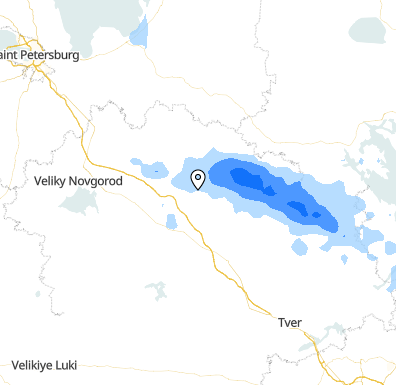 Карта осадков боровичи сегодня
