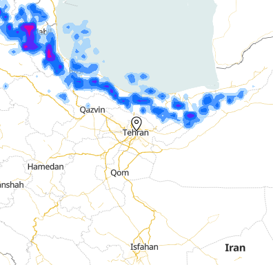 Weather today Tehran IR Foreca